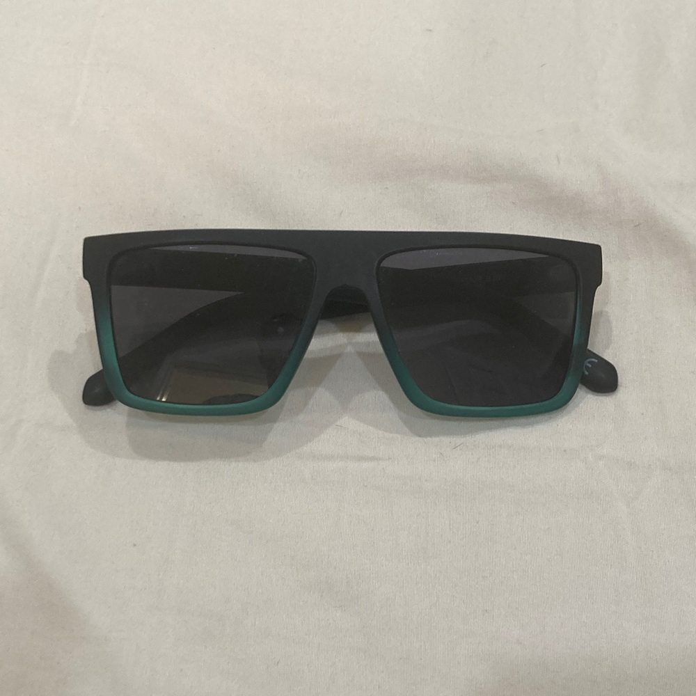 Black and Teal Oversized Square Women’s Sunglasses